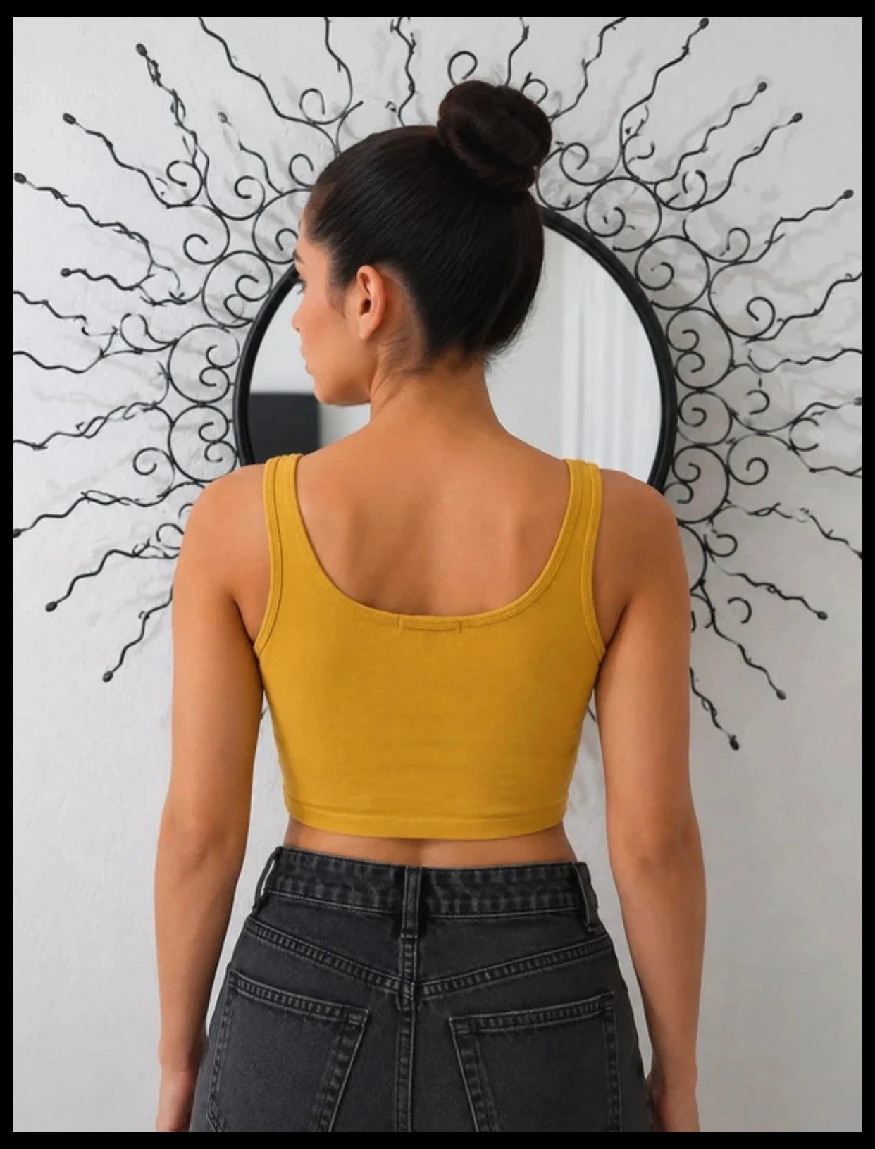 💛 Jennyfer 'Sassy Girl' mustard yellow crop top – XS (34) – photo 8